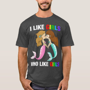 Ik hou van meisjes die van meisjes houden LGB-prid T-shirt