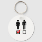 Ik hou van meisjes sleutelhanger (Voorkant)