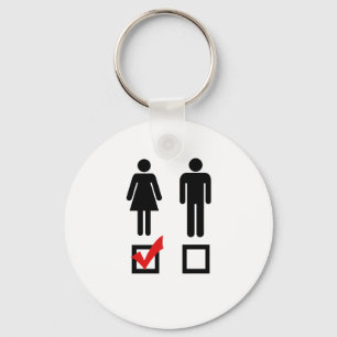 Ik hou van meisjes sleutelhanger