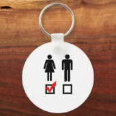 Ik hou van meisjes sleutelhanger (Voorkant)