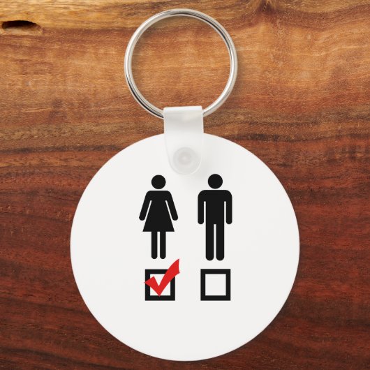 Ik hou van meisjes sleutelhanger (Voorkant)