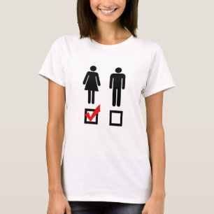 Ik hou van meisjes t-shirt