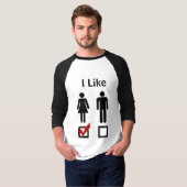 Ik hou van meisjes t-shirt (Voorkant volledig)