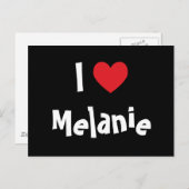 Ik hou van Melanie Briefkaart (Voorkant / Achterkant)