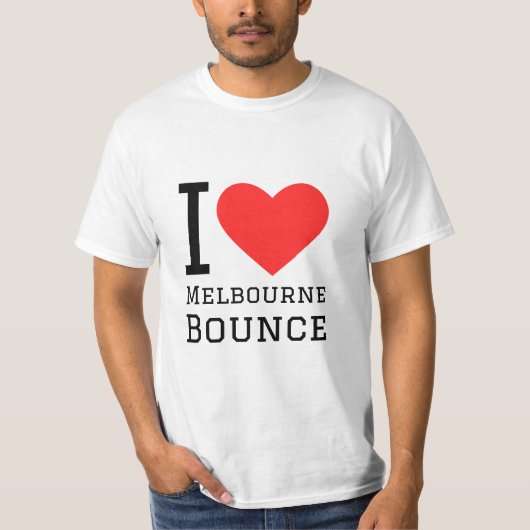 Ik hou van Melbourne bounce T-shirt (Voorkant)