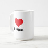 Ik hou van Melbourne Koffiemok (Voorkant links)