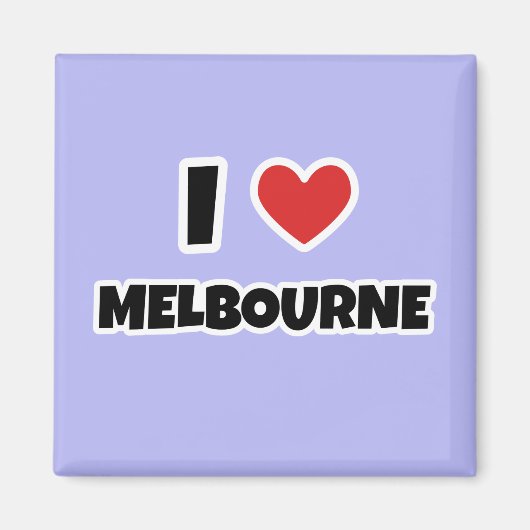 Ik hou van Melbourne Magneet (Voorkant)