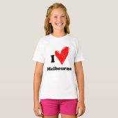 Ik hou van Melbourne T-shirt (Voorkant volledig)