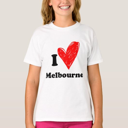 Ik hou van Melbourne T-shirt (Voorkant)