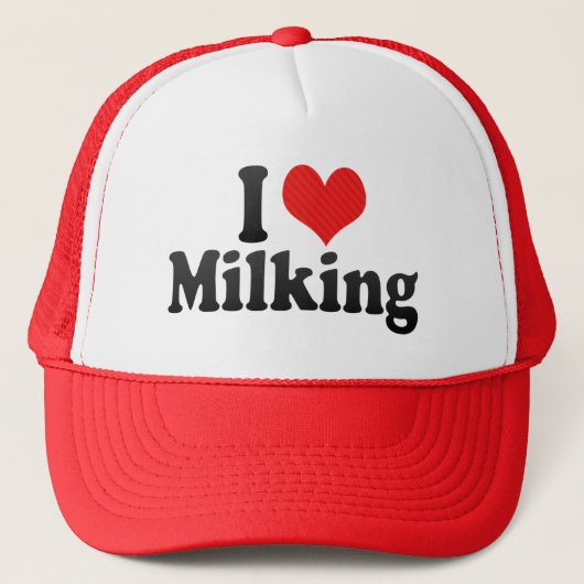 Ik hou van melk trucker pet (Voorkant)