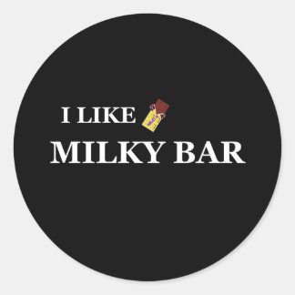 Ik hou van melkbar ronde sticker