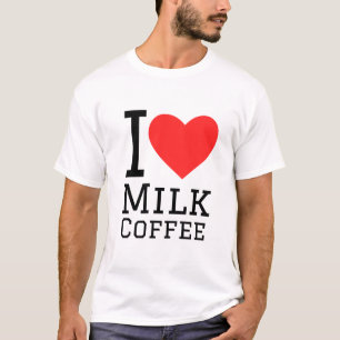 Ik hou van melkkoffie t-shirt