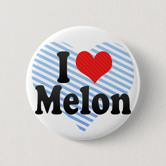 Ik hou van Melon Ronde Button 5,7 Cm (Voorkant)
