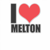 Ik hou van Melton Sticker (Voorkant)