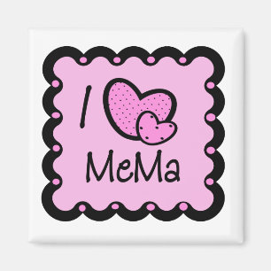 Ik hou van Mema Cute T-Shirt Magneet