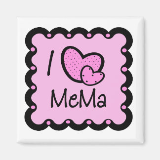 Ik hou van Mema Cute T-Shirt Magneet