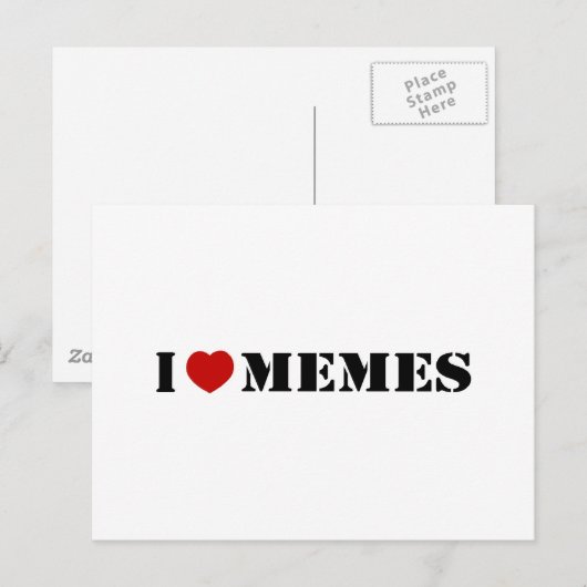 Ik hou van memen briefkaart (Voorkant / Achterkant)