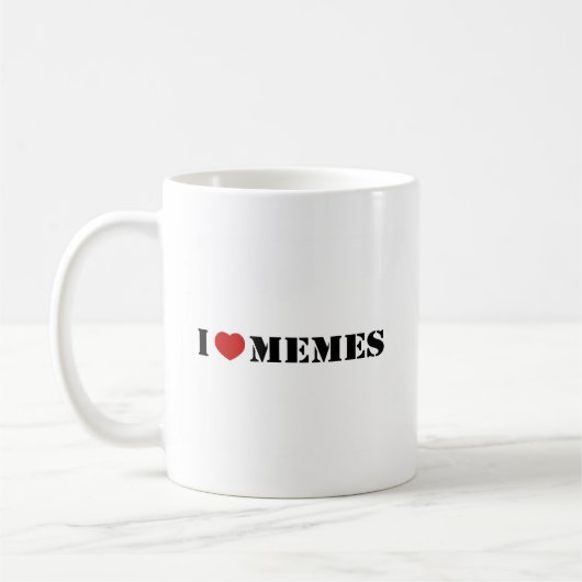 Ik hou van memen koffiemok (Links)