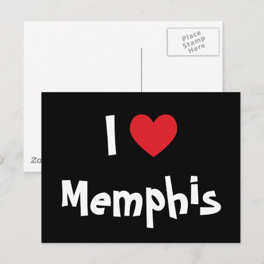 Ik hou van Memphis Briefkaart (Voorkant / Achterkant)