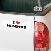 Ik hou van Memphis Bumpersticker (Op Truck)