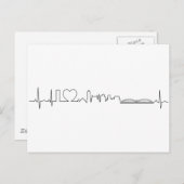 Ik hou van Memphis in een uitzonderlijke ecg stijl Briefkaart (Voorkant / Achterkant)