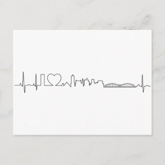 Ik hou van Memphis in een uitzonderlijke ecg stijl Briefkaart