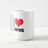 Ik hou van Memphis Koffiemok (Voorkant links)
