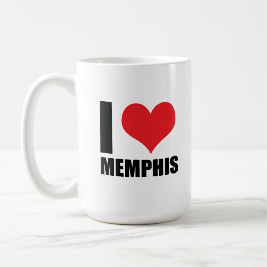 Ik hou van Memphis Koffiemok (Links)