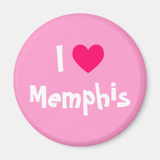 Ik hou van Memphis Magneet (Voorkant)