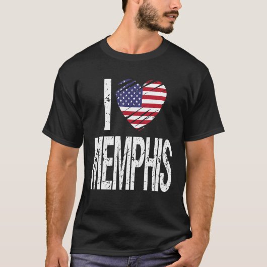 Ik hou van Memphis T-shirt (Voorkant)