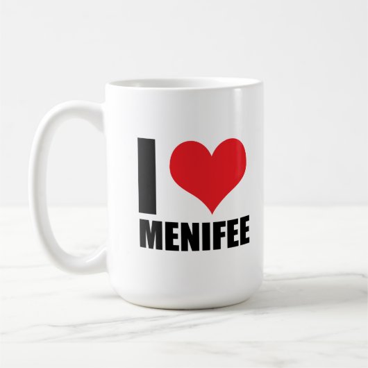 Ik hou van Menifee Koffiemok (Links)