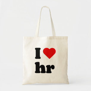 ik hou van menselijke hulpbronnen tote bag