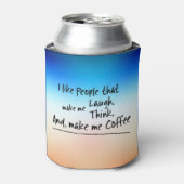 Ik hou van mensen die koffie maken... blikjeskoeler (Blikje Voorkant)