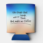 Ik hou van mensen die koffie maken... blikjeskoeler (Achterkant)