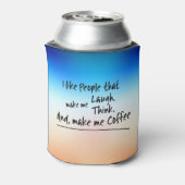 Ik hou van mensen die koffie maken... blikjeskoeler (Blikje Achterkant)