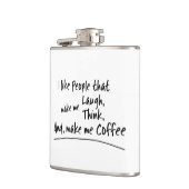 Ik hou van mensen die koffie maken... heupfles (Links)
