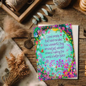 Ik hou van mensen  grillige bloemvogels Kaart