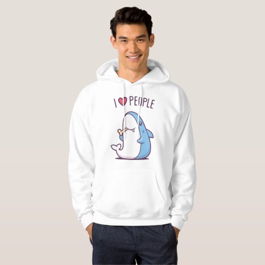 Ik hou van mensen hoodie (Voorkant volledig)