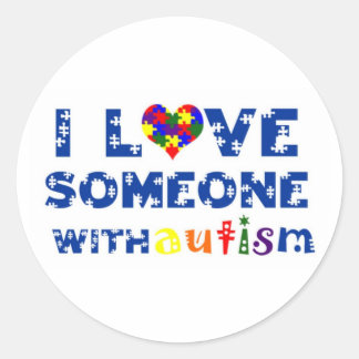 Ik hou van mensen met autisme sticker