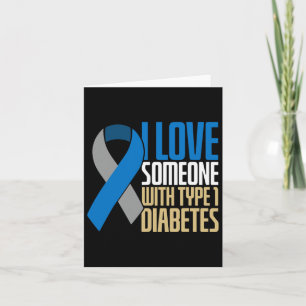 Ik hou van mensen met diabetes type 1 kaart