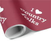 Ik hou van mensen op het platteland cadeaupapier (Rol Hoek)