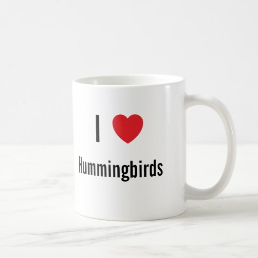Ik hou van mensvogels koffiemok (Rechts)