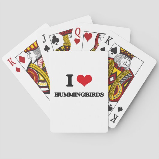 Ik hou van mensvogels pokerkaarten (Achterkant)