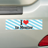 Ik hou van Mentor Bumpersticker (Op auto)