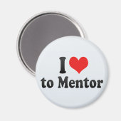 Ik hou van mentor magneet (Voorkant / Achterkant)
