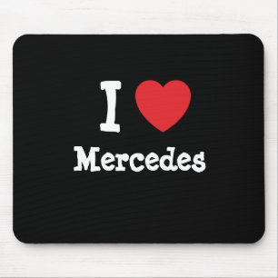 Ik hou van Mercedes hart T-Shirt Muismat