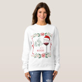Ik hou van Merlot Kerst T-shirt (Voorkant volledig)