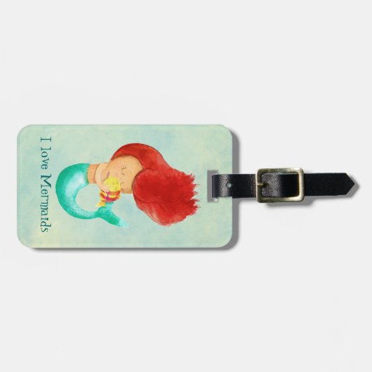 Ik hou van Mermaids Bagagelabel (Voorkant horizontaal)