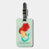 Ik hou van Mermaids Bagagelabel (Voorkant verticaal)