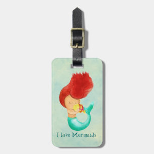 Ik hou van Mermaids Bagagelabel